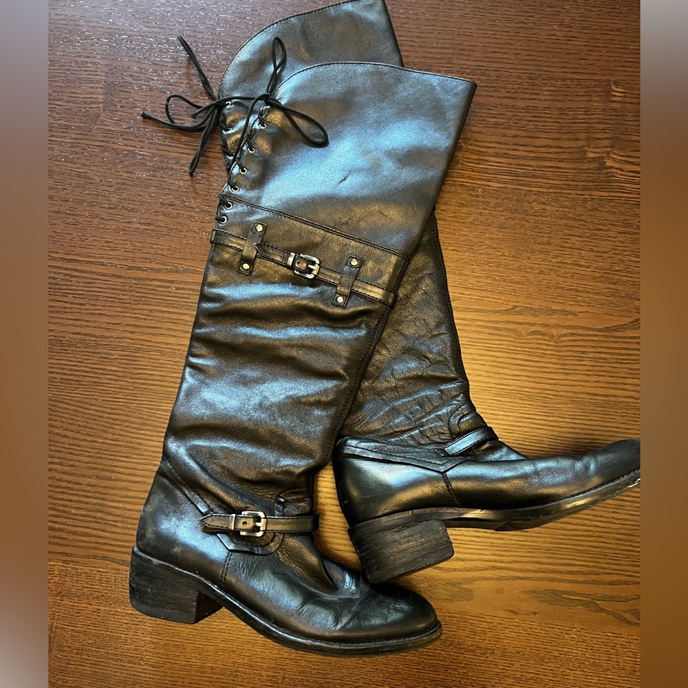 BCBGeneration Over the Knee Leather Boots
